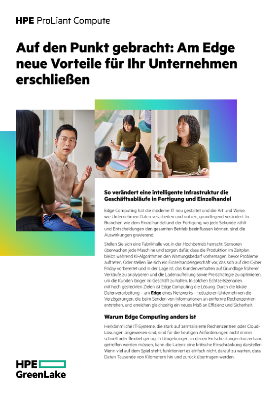 Auf den Punkt gebracht – Am Edge neue Vorteile für Ihr Unternehmen erschließen thumbnail