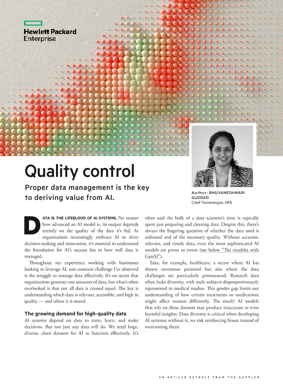 Quality control – Proper data management is the key to deriving value from AI thumbnail