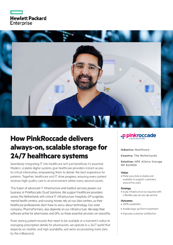 How PinkRoccade delivers always-on, scalable storage for 24/7 healthcare systems – PinkRoccade Cloud Solutions thumbnail