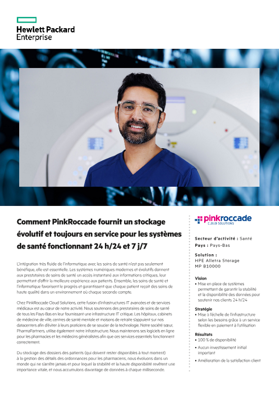 Comment PinkRoccade fournit un stockage évolutif et toujours en service pour les systèmes de santé fonctionnant 24 h/24 et 7 j/7 – PinkRoccade Cloud Solutions thumbnail