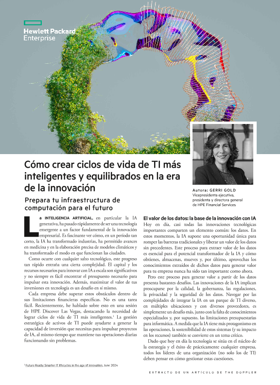 Cómo crear ciclos de vida de TI más inteligentes y equilibrados en la era de la innovación. Prepara tu infraestructura de computación para el futuro. Un artículo de The Doppler thumbnail