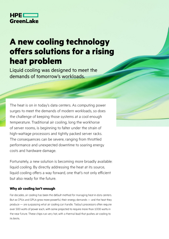A new cooling technology offers solutions for a rising heat problem thumbnail
