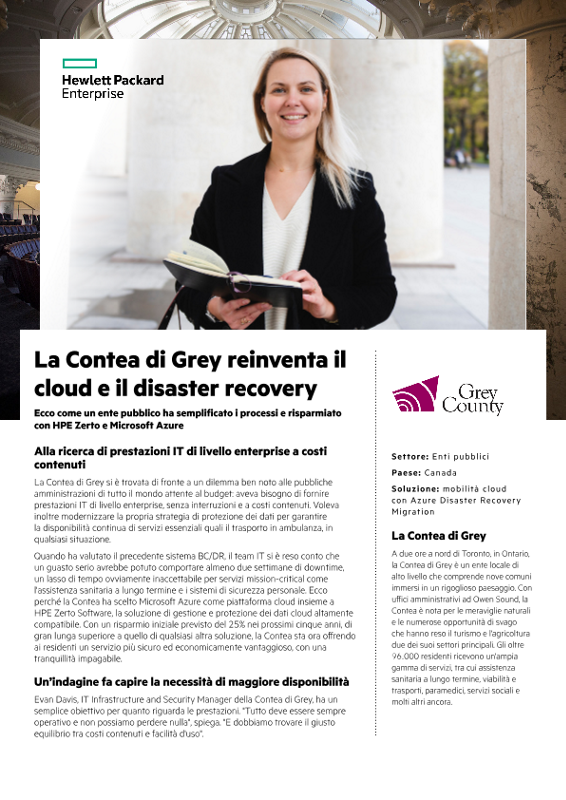 La contea di Grey reinventa il cloud e il disaster recovery thumbnail