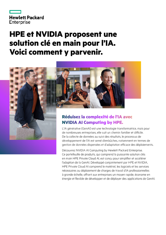 HPE et NVIDIA proposent une solution clé en main pour la GenAI. Voici comment y parvenir. thumbnail