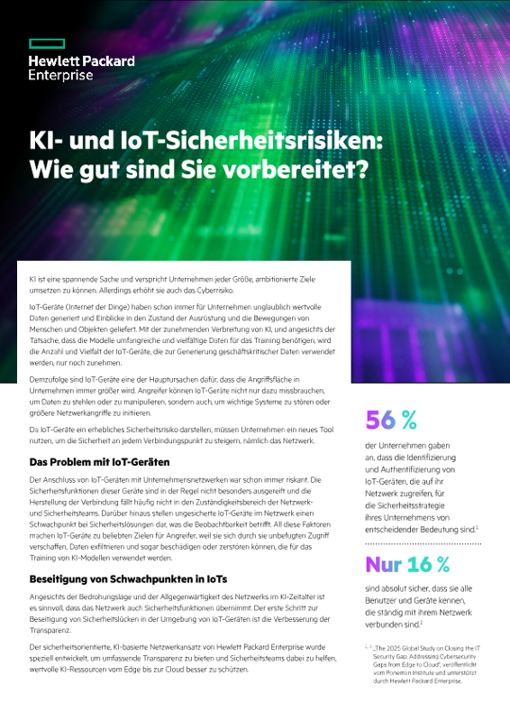 KI- und IoT-Sicherheitsrisiken – Wie gut sind Sie vorbereitet? thumbnail