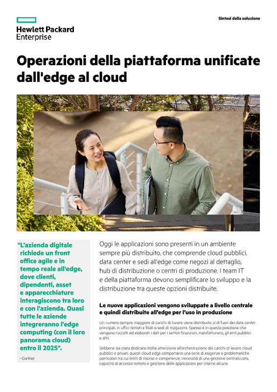 Operazioni della piattaforma unificate dall'edge al cloud thumbnail