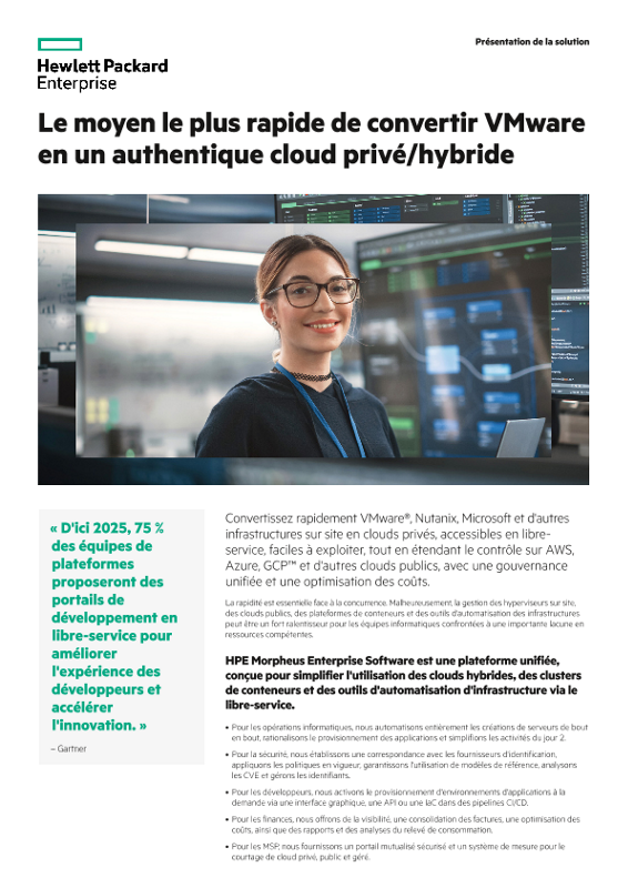 Le moyen le plus rapide de convertir VMware en un authentique cloud privé/hybride thumbnail