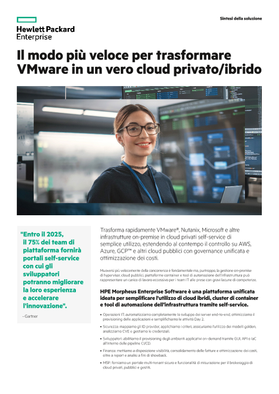 Il modo più veloce per trasformare VMware in un vero cloud privato/ibrido thumbnail