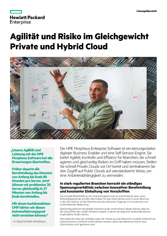 Die Balance zwischen Agilität und Risiko in Private und Hybrid Clouds finden thumbnail
