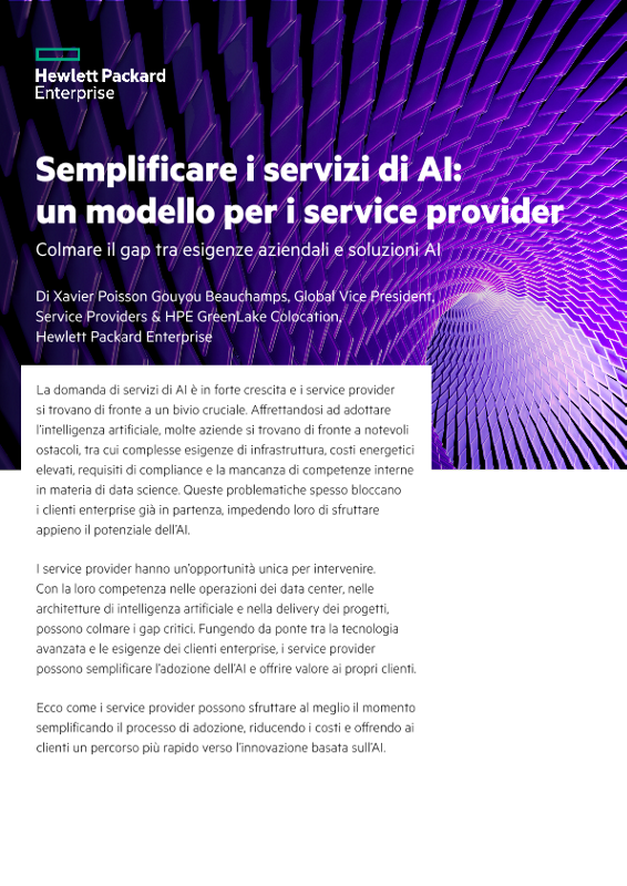Semplificare i servizi di AI: un modello per i service provider thumbnail