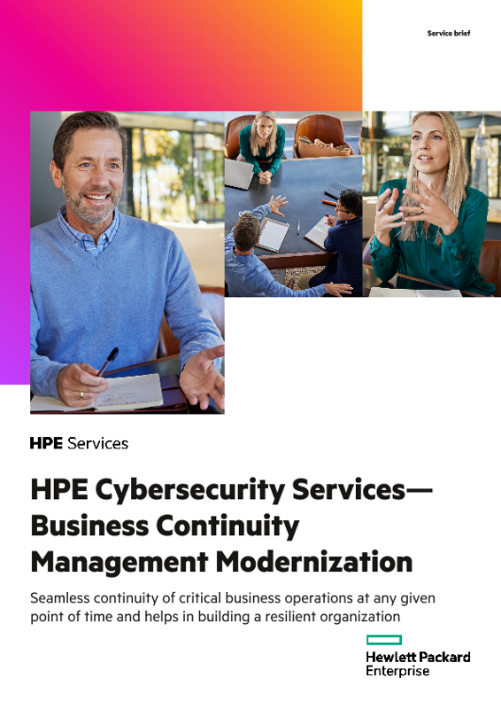 HPE Cybersecurity Services – Business Continuity Management Modernization thumbnail