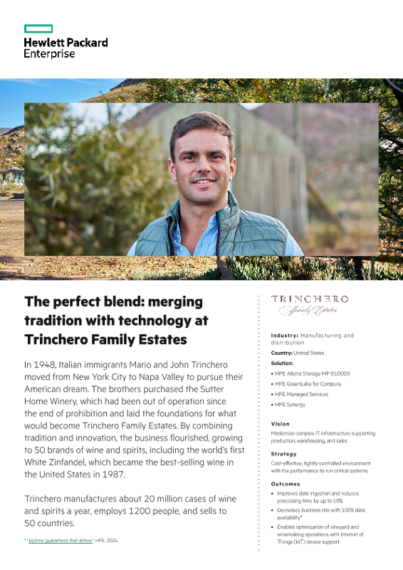The perfect blend – merging tradition with technology at Trinchero Family Estates thumbnail
