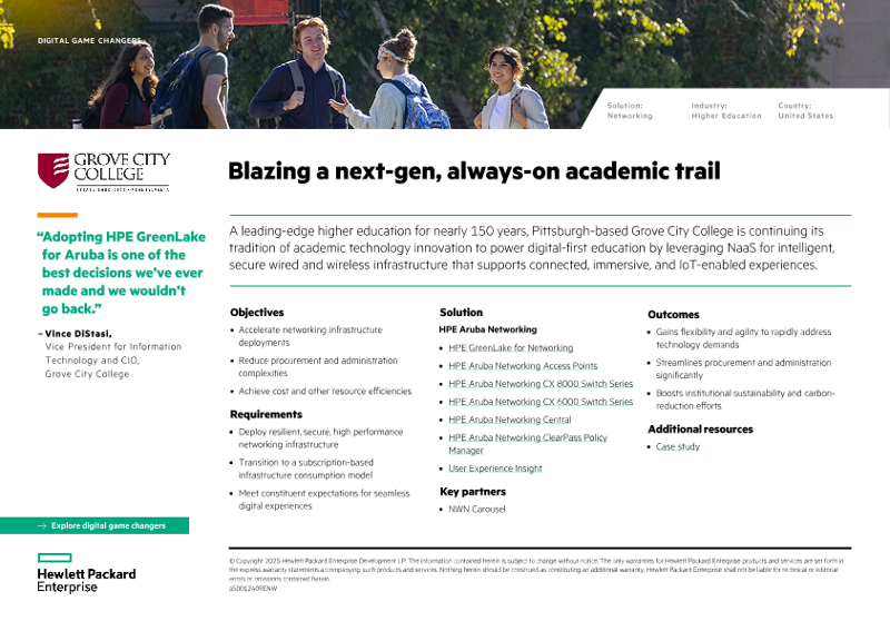 Blazing a next-gen, always-on academic trail – Grove City College thumbnail
