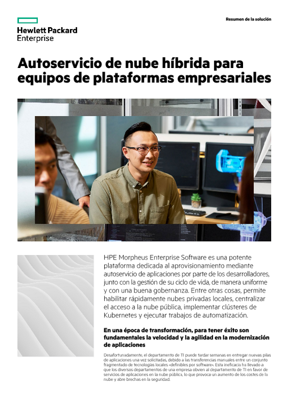 Autoservicio de nube híbrida para equipos de plataformas empresariales thumbnail