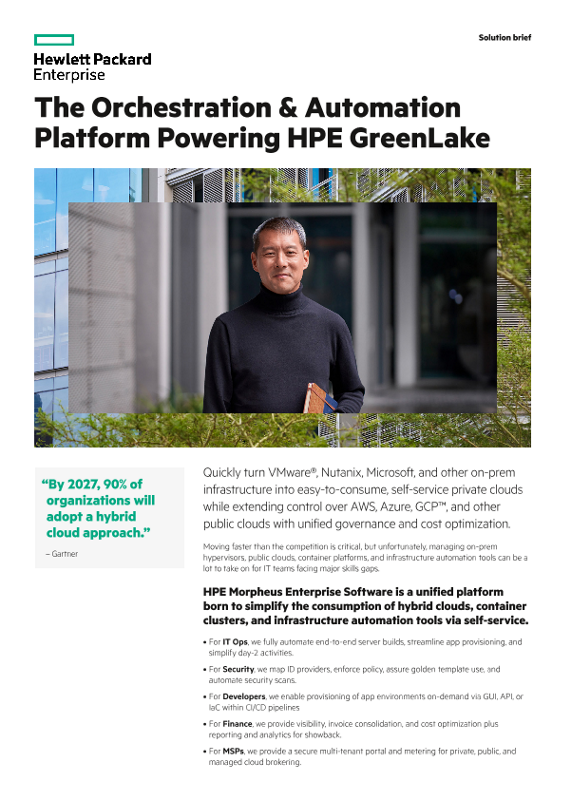 The Orchestration & Automation Platform Powering HPE GreenLake thumbnail