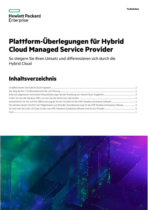 Plattform-Überlegungen für Hybrid Cloud Managed Service Provider thumbnail