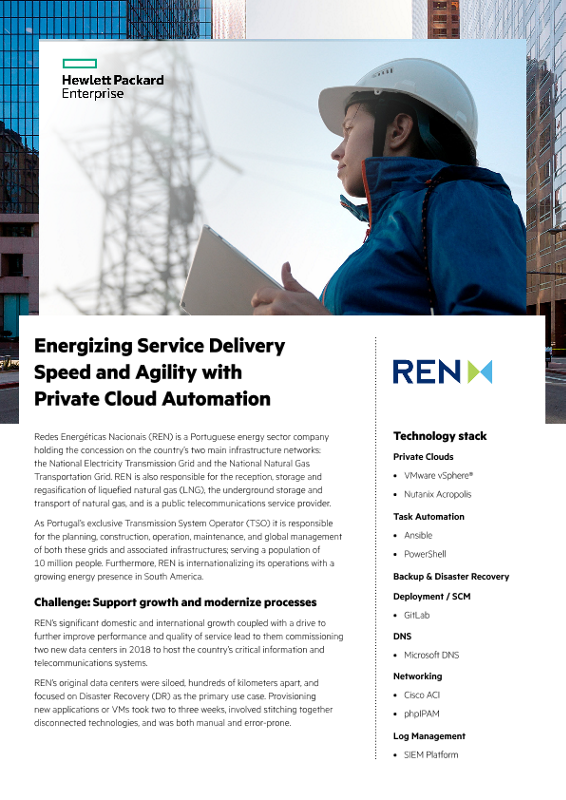 Energizing Service Delivery Speed and Agility with Private Cloud Automation – REN thumbnail