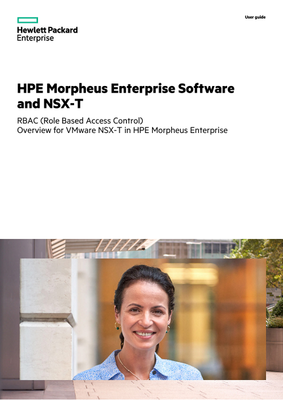 HPE Morpheus Enterprise Software and NSX-T thumbnail