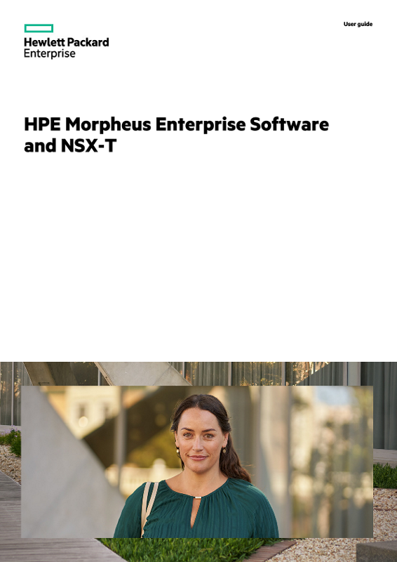 HPE Morpheus Enterprise Software and NSX-T thumbnail