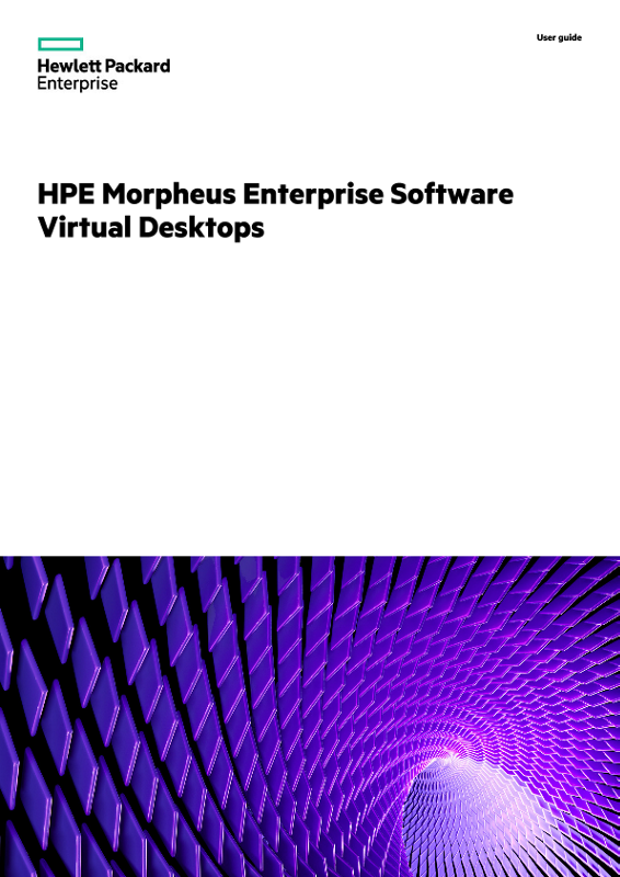 HPE Morpheus Enterprise Software Virtual Desktops thumbnail