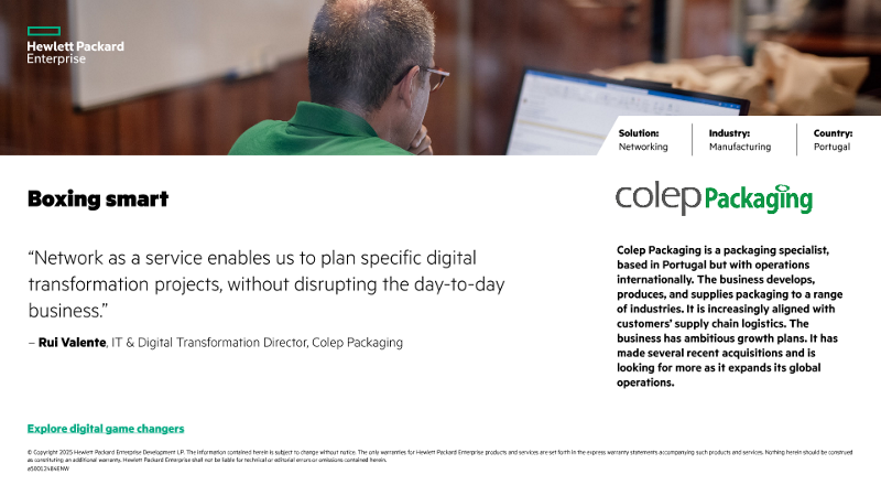 Boxing smart – Colep Packaging refines manufacturing efficiency by adopting network as a service – Colep Packaging thumbnail