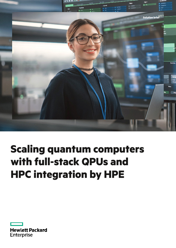 Scaling quantum computers with full-stack QPUs and HPC integration by HPE thumbnail