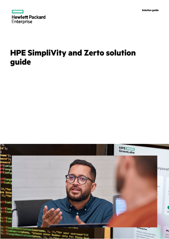 HPE SimpliVity and Zerto solution guide thumbnail