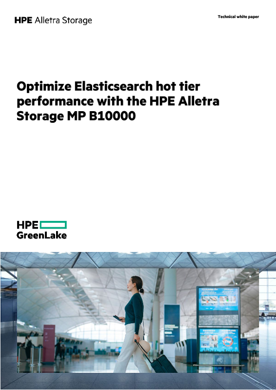Optimize Elasticsearch hot tier performance with the HPE Alletra Storage MP B10000 thumbnail