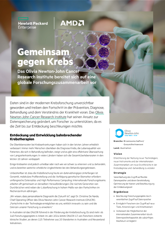 Gemeinsam gegen Krebs – Olivia Newton-John Cancer Research Institute thumbnail