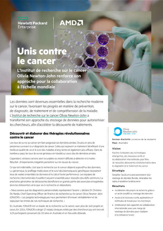 Unis contre le cancer – Institut de recherche sur le cancer Olivia Newton-John thumbnail