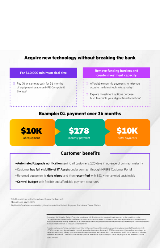 HPE Smart Choice purchase program - APAC thumbnail