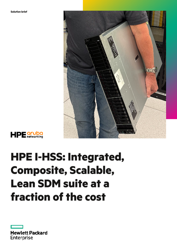 HPE I-HSS – Integrated, Composite, Scalable, Lean SDM suite at a fraction of the cost thumbnail