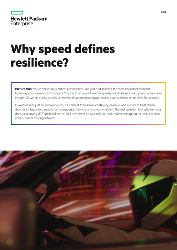Why speed defines resilience? thumbnail