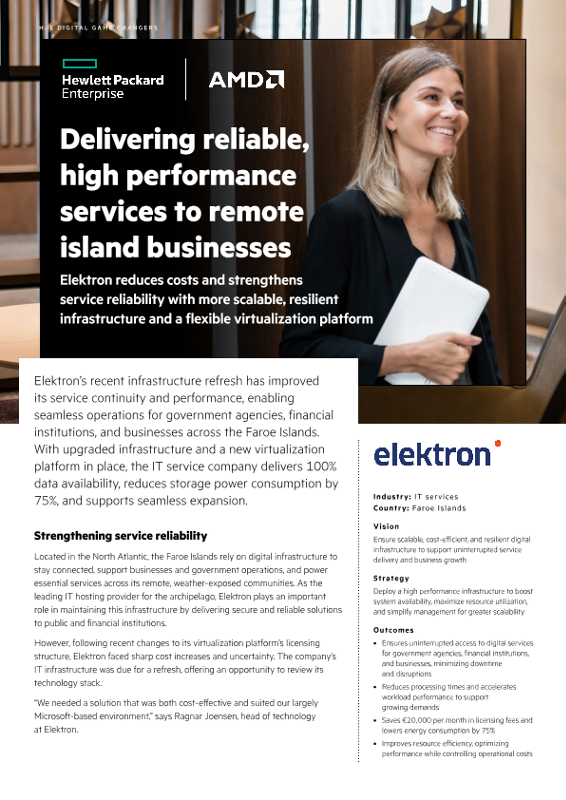 Delivering reliable, high performance services to remote island businesses – Elektron thumbnail