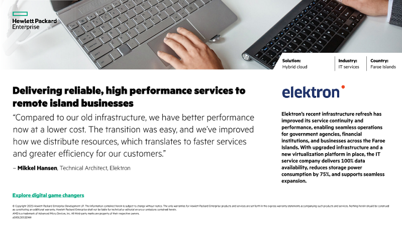 Delivering reliable, high performance services to remote island businesses – Elektron thumbnail
