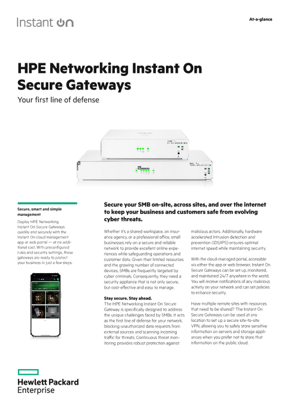 HPE Networking Instant On AAG Secure Gateway_ENG thumbnail