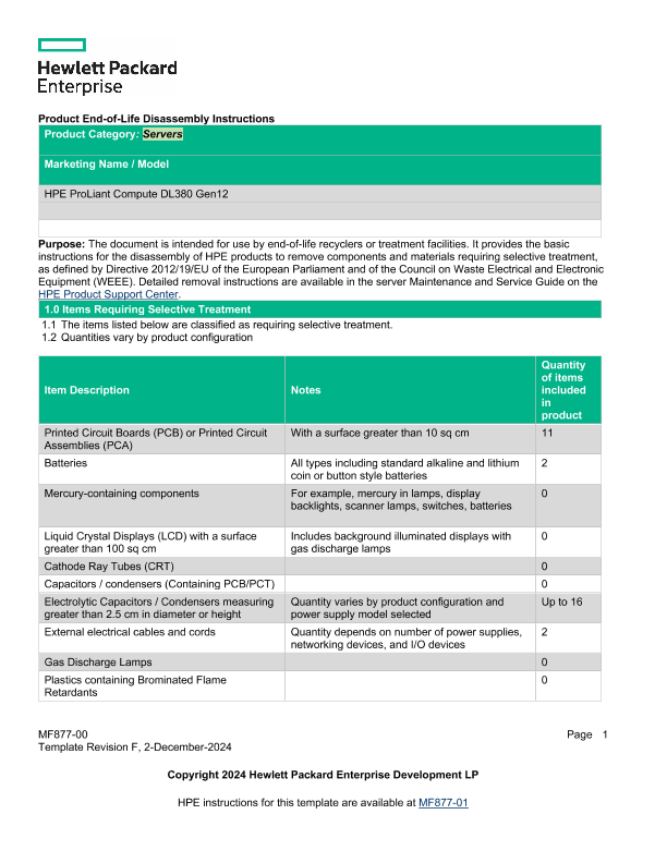HPE ProLiant Compute DL380 Gen12 thumbnail