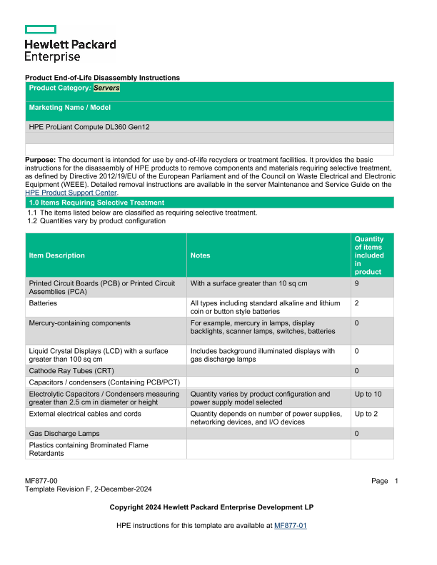 HPE ProLiant Compute DL360 Gen12 thumbnail