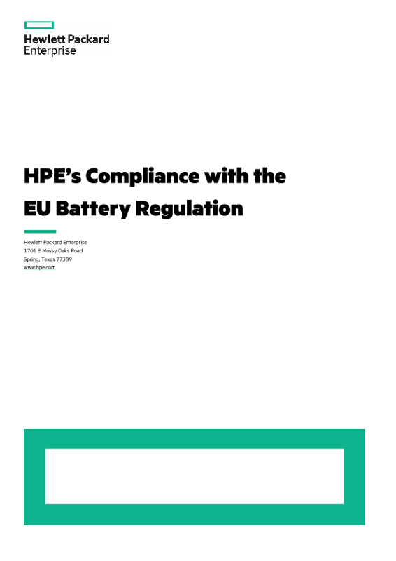 HPE's Compliance with the Batteries Regulation_2024 thumbnail