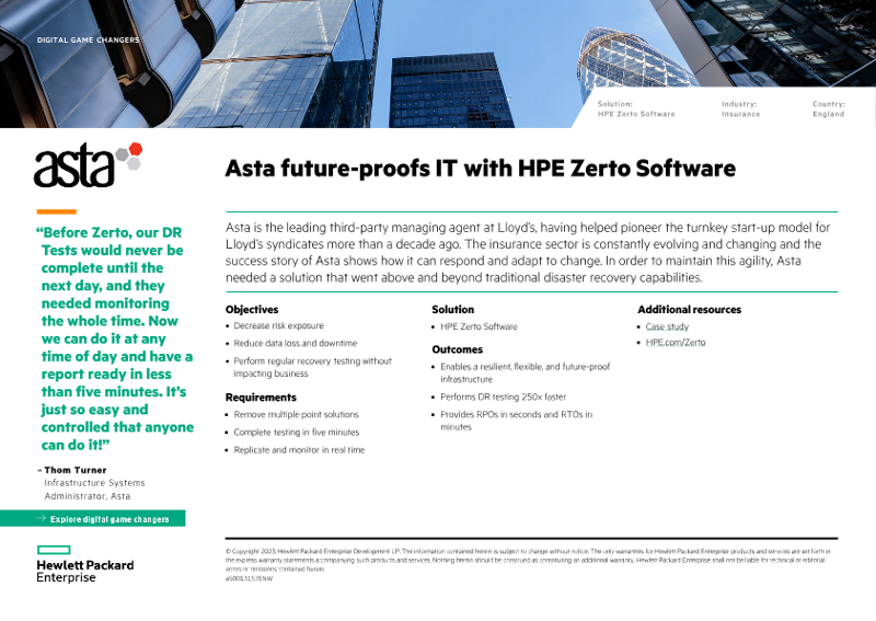 Asta future-proofs IT with HPE Zerto Software – Asta thumbnail