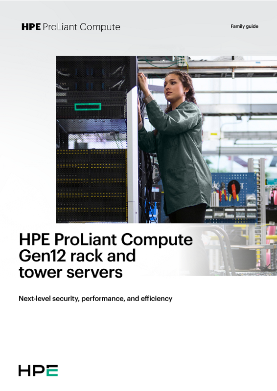 HPE ProLiant Compute Gen12 rack and tower servers thumbnail
