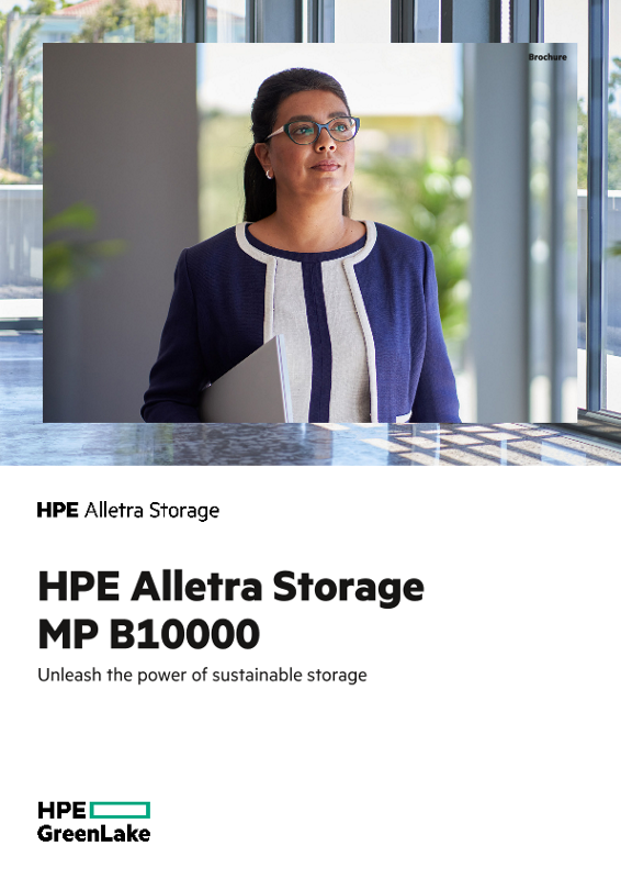 HPE Alletra Storage MP B10000 – Unleash the power of sustainable storage thumbnail