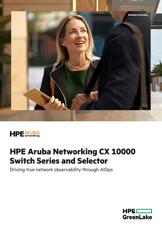HPE Aruba Networking CX 10000 Switch Series and Selector thumbnail