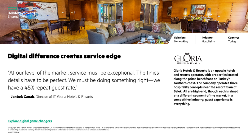 Digital difference creates service edge – Gloria Hotels & Resorts thumbnail