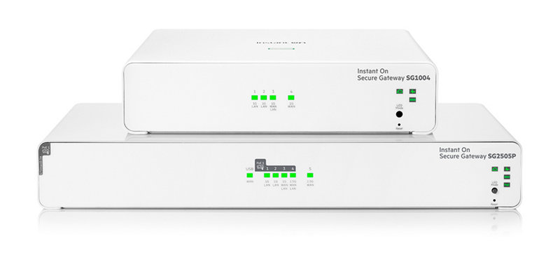 圖說：HPE Networking Instant On Secure Gateway推出SG1004與SG2505兩種型號。