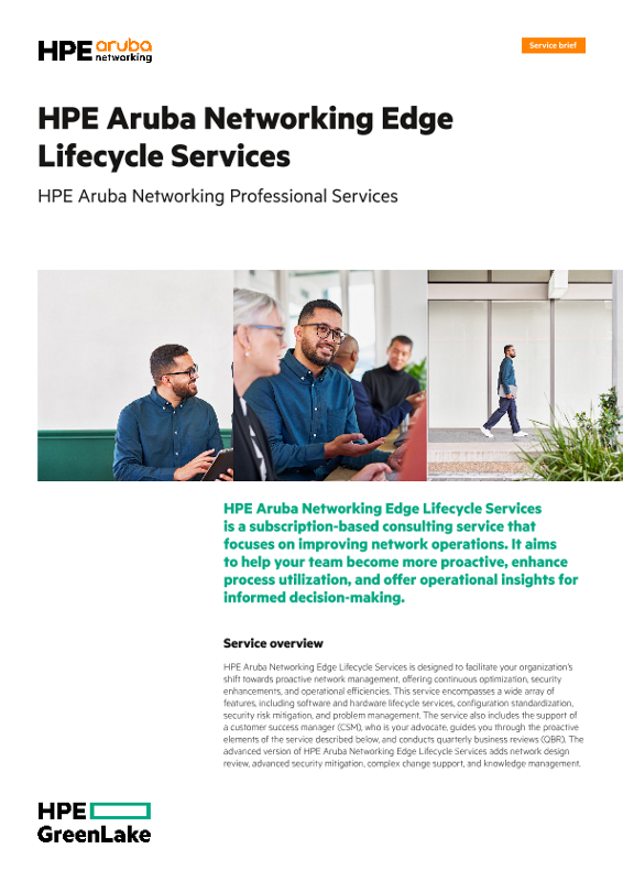 HPE Aruba Networking Edge Lifecycle Services thumbnail