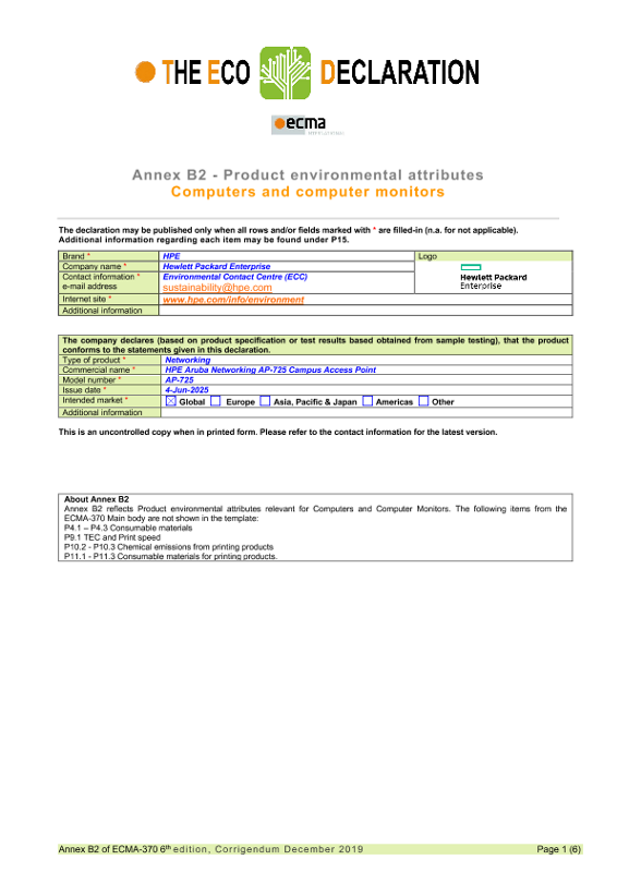 Access Point – 725 model (S4A25A) thumbnail