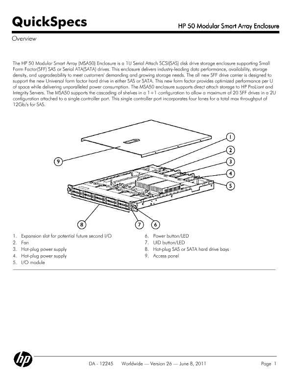 HP 50 Modular Smart Array Enclosure thumbnail