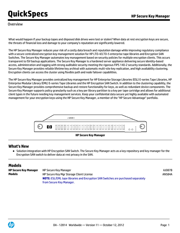 HP Secure Key Manager thumbnail