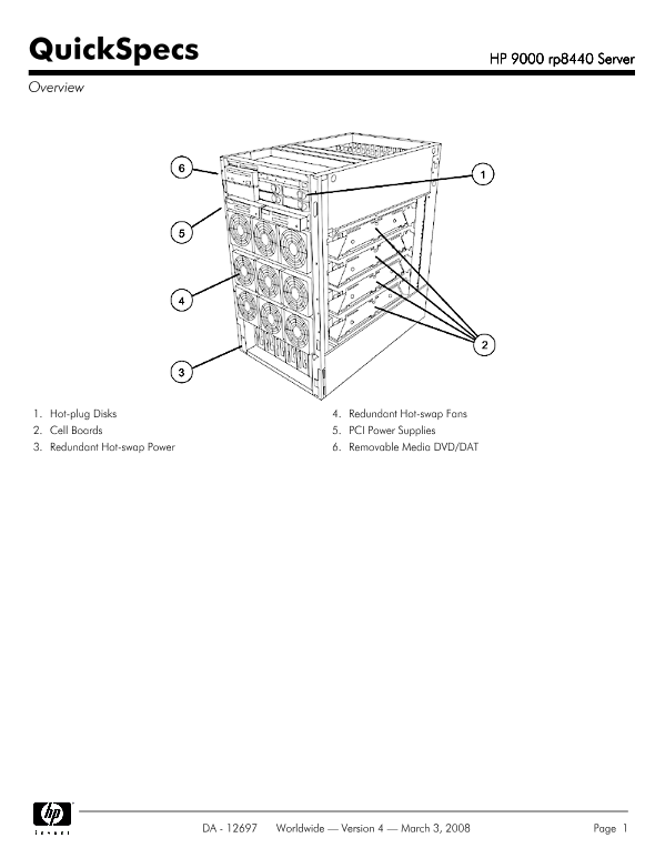 HP 9000 rp8440 Server thumbnail